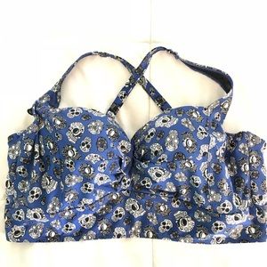 🌊💀Sugar Skull Bikini Top 🌊💀